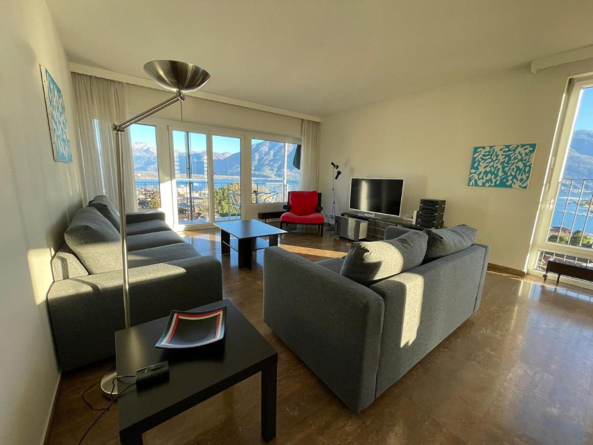 Lichtdurchflutete Ferienwohnung Mit Panorama-Sicht Und Schwimmbad/Sauna Muralto Extérieur photo
